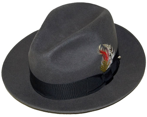 mens felt hats in fedora style