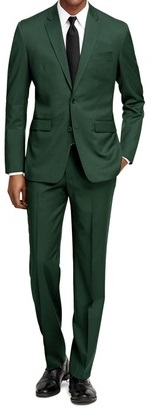 mens green slim fit suit
