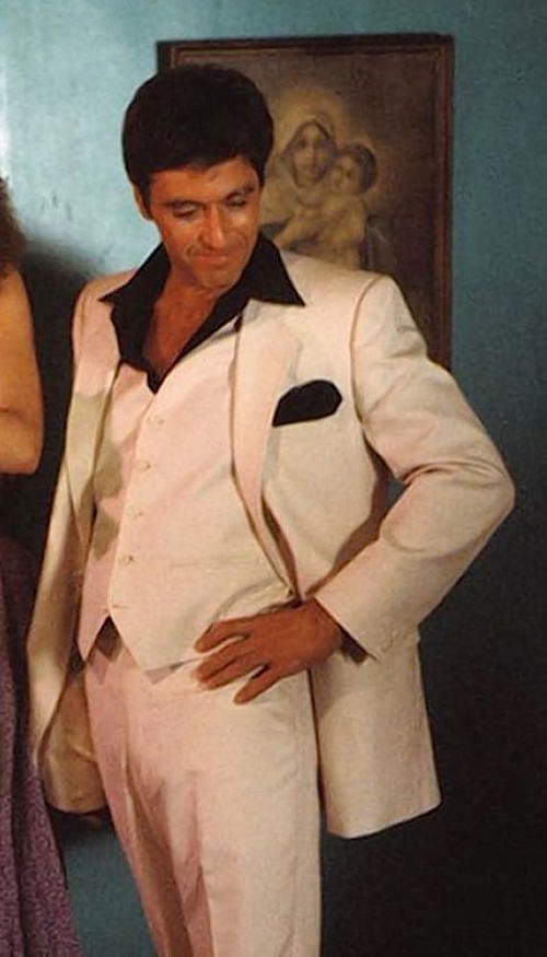 White Scarface Suit